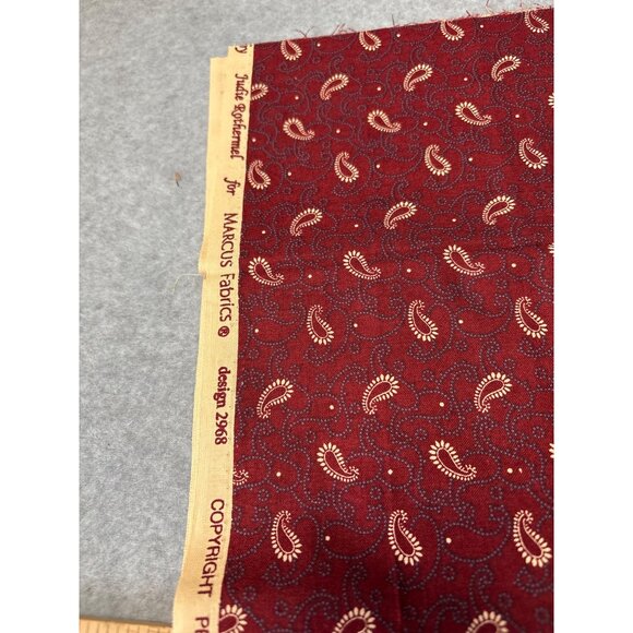 Marcus Fabrics Red Paisley Cotton Fat Quarter 18"x22" Quilting Sewing Craft - Picture 3 of 5